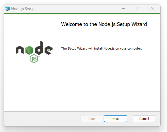 Node.jsのインストールを進める