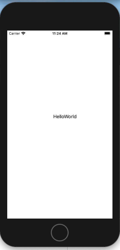 HelloWorld起動成功表示画面