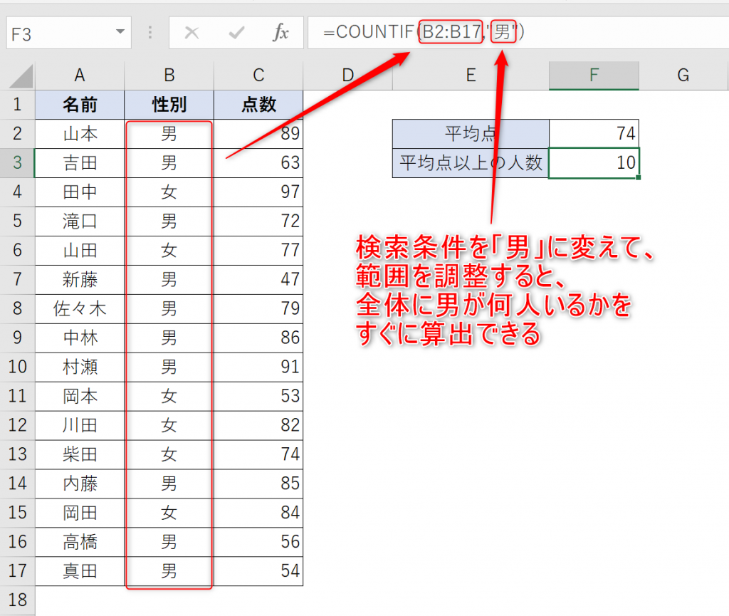 エクセルのCOUNTIF関数はどう使う?複数条件の扱い方…|Udemy メディア