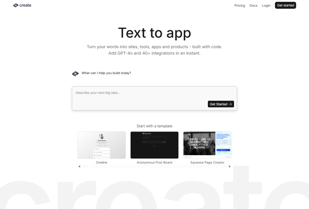 Create公式サイト