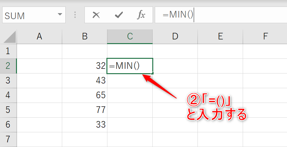 MINの入力