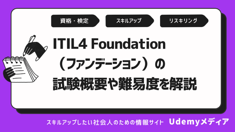 ITIL®4 Foundation（ファンデーション）の試験概要や難易度を解説