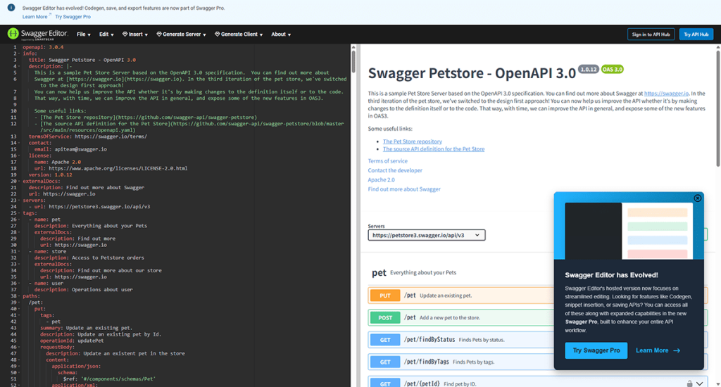 Swagger Editorrサイト