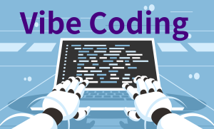 Vibe Coding（コードを自動生成している）イメージ
